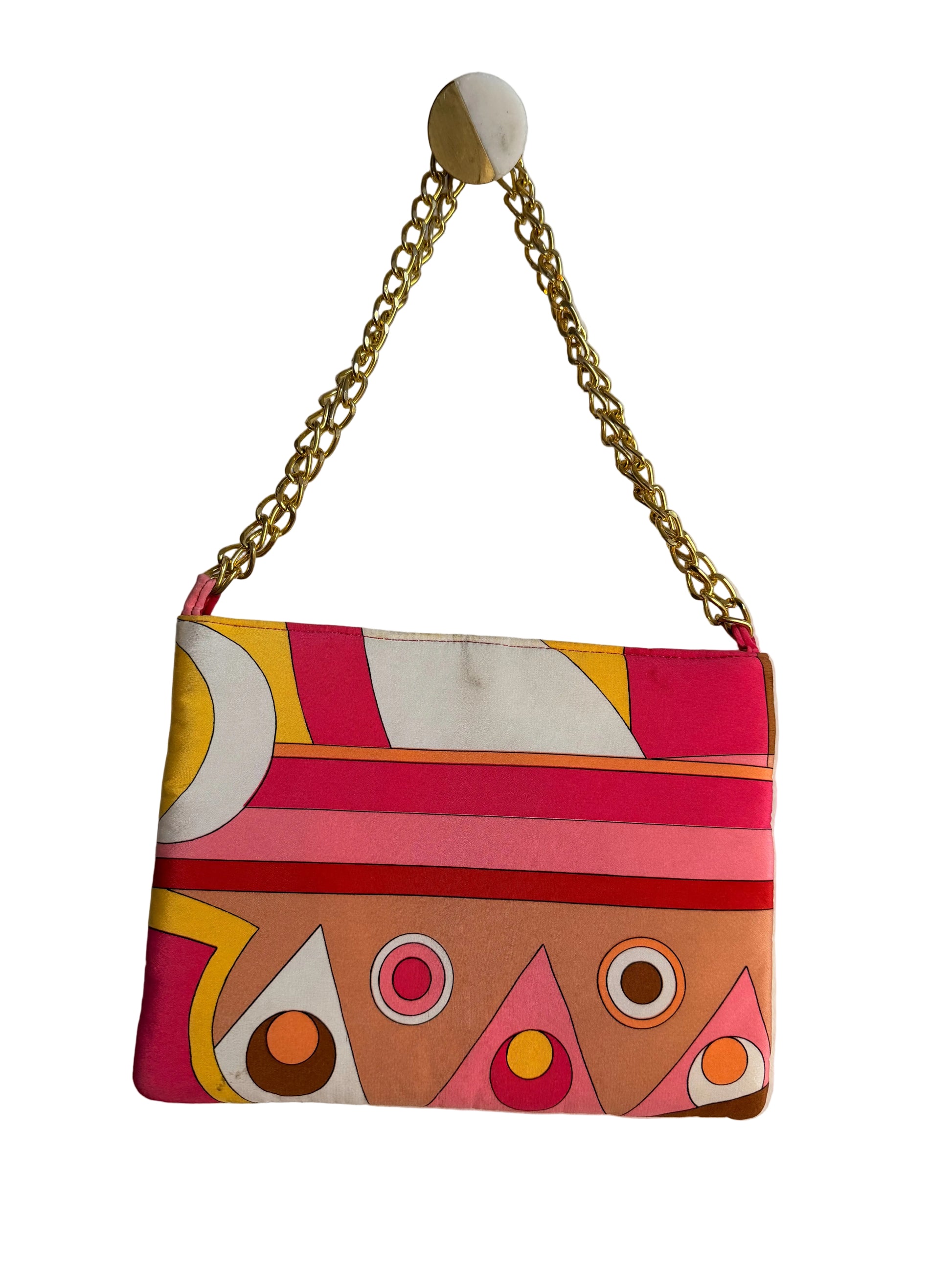 Colorful vintage printed shoulder bag