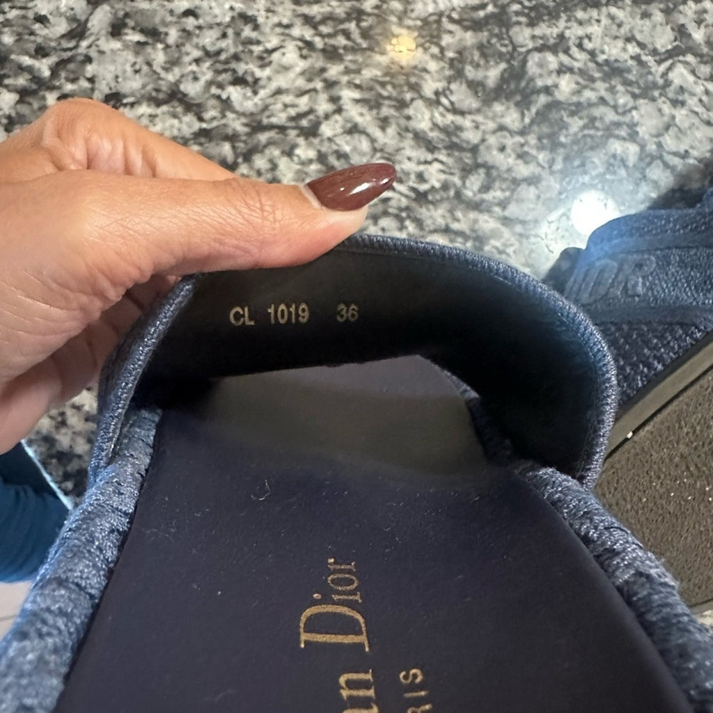 Christian DIOR denim dway platform sandals