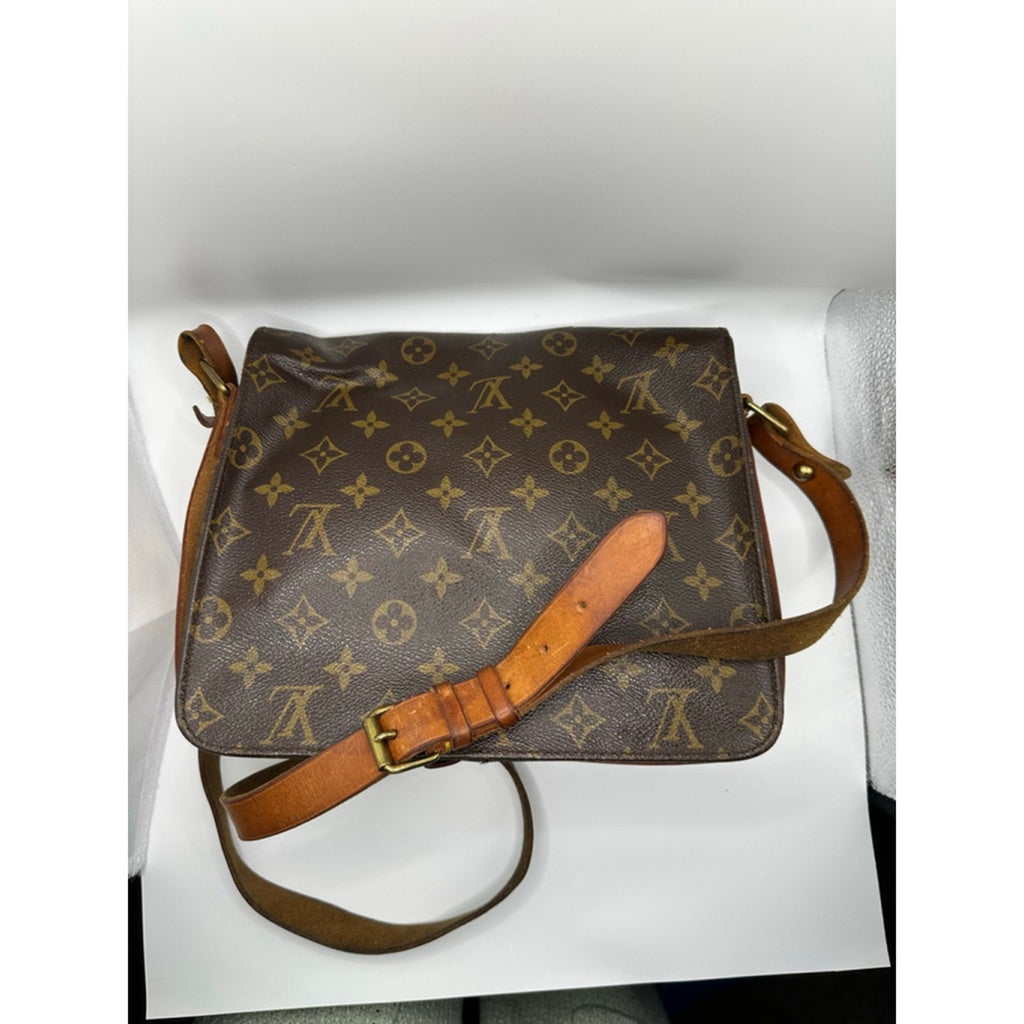 Women's Louis Vuitton Brown Monogram Canvas Musette Shoulder 1989 Bag