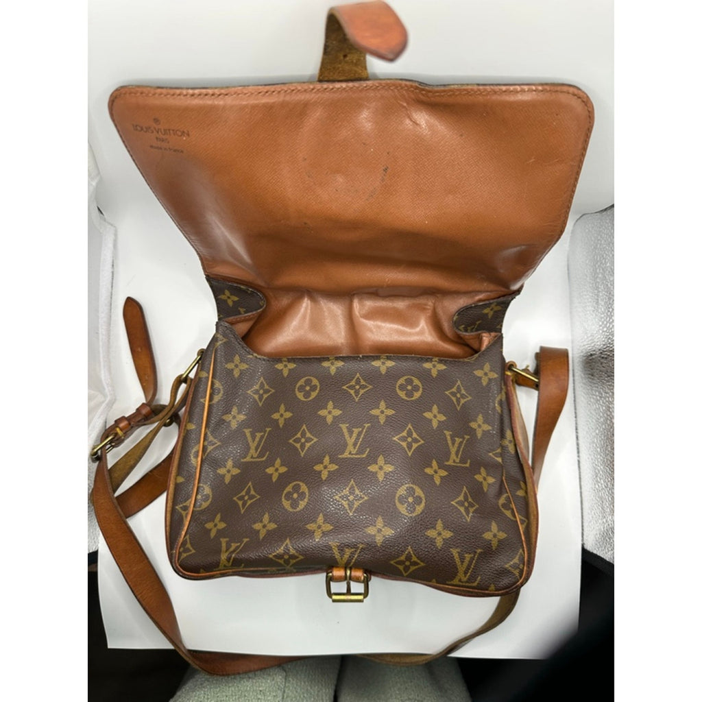 Women's Louis Vuitton Brown Monogram Canvas Musette Shoulder 1989 Bag