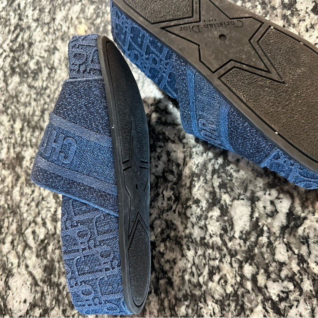 Christian DIOR denim dway platform sandals