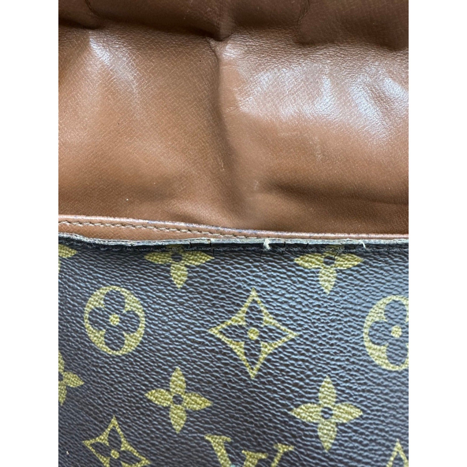 Women's Louis Vuitton Brown Monogram Canvas Musette Shoulder 1989 Bag
