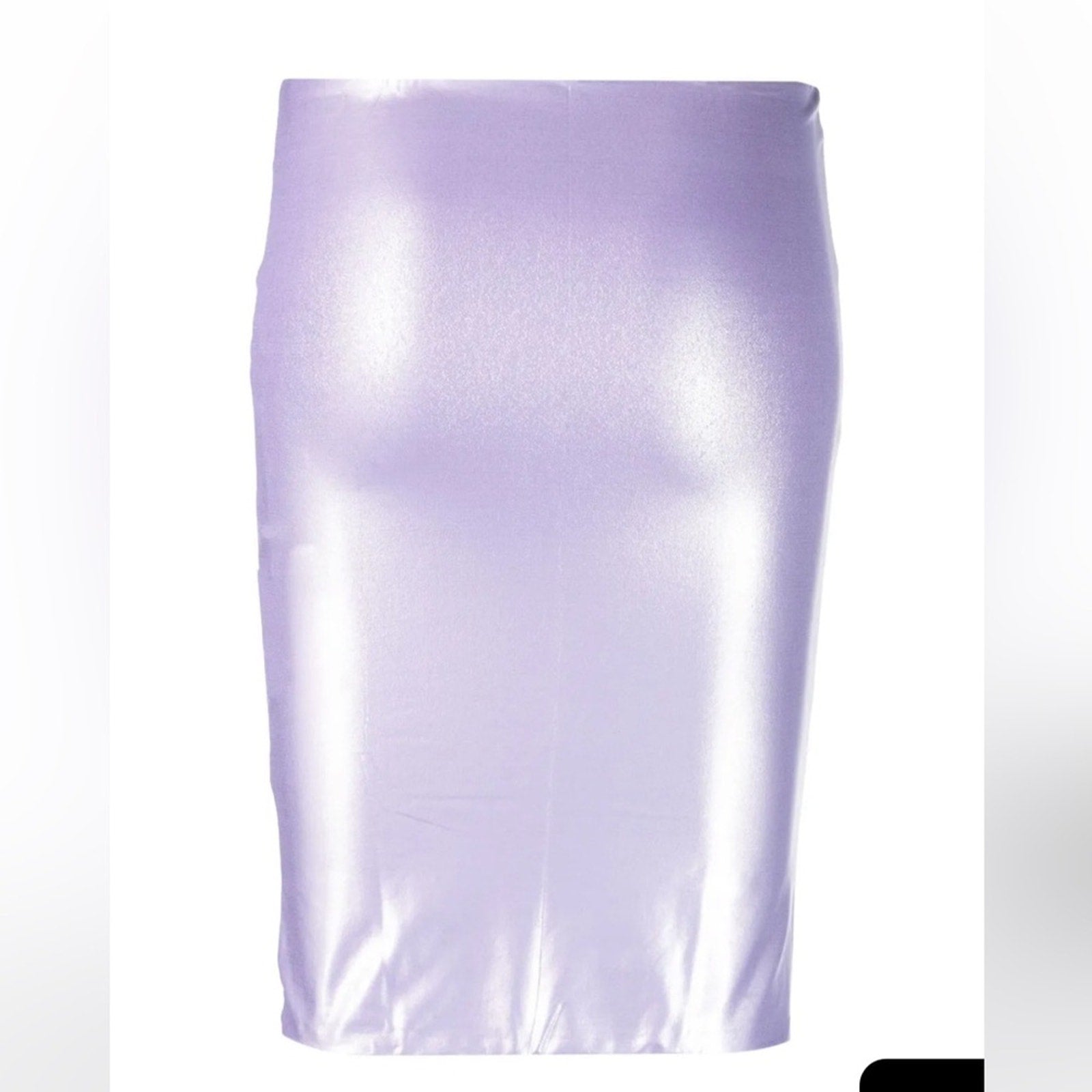 The ATTICO Metallic lavender purple swimsuit cover up low rise, mini skirt, M