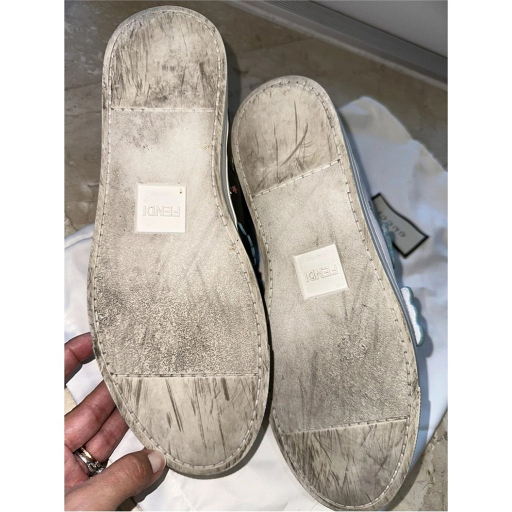 Fendi Floral White and Black sneakers size 40