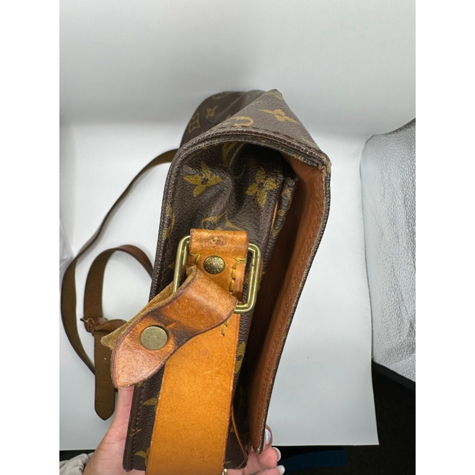 Women's Louis Vuitton Brown Monogram Canvas Musette Shoulder 1989 Bag