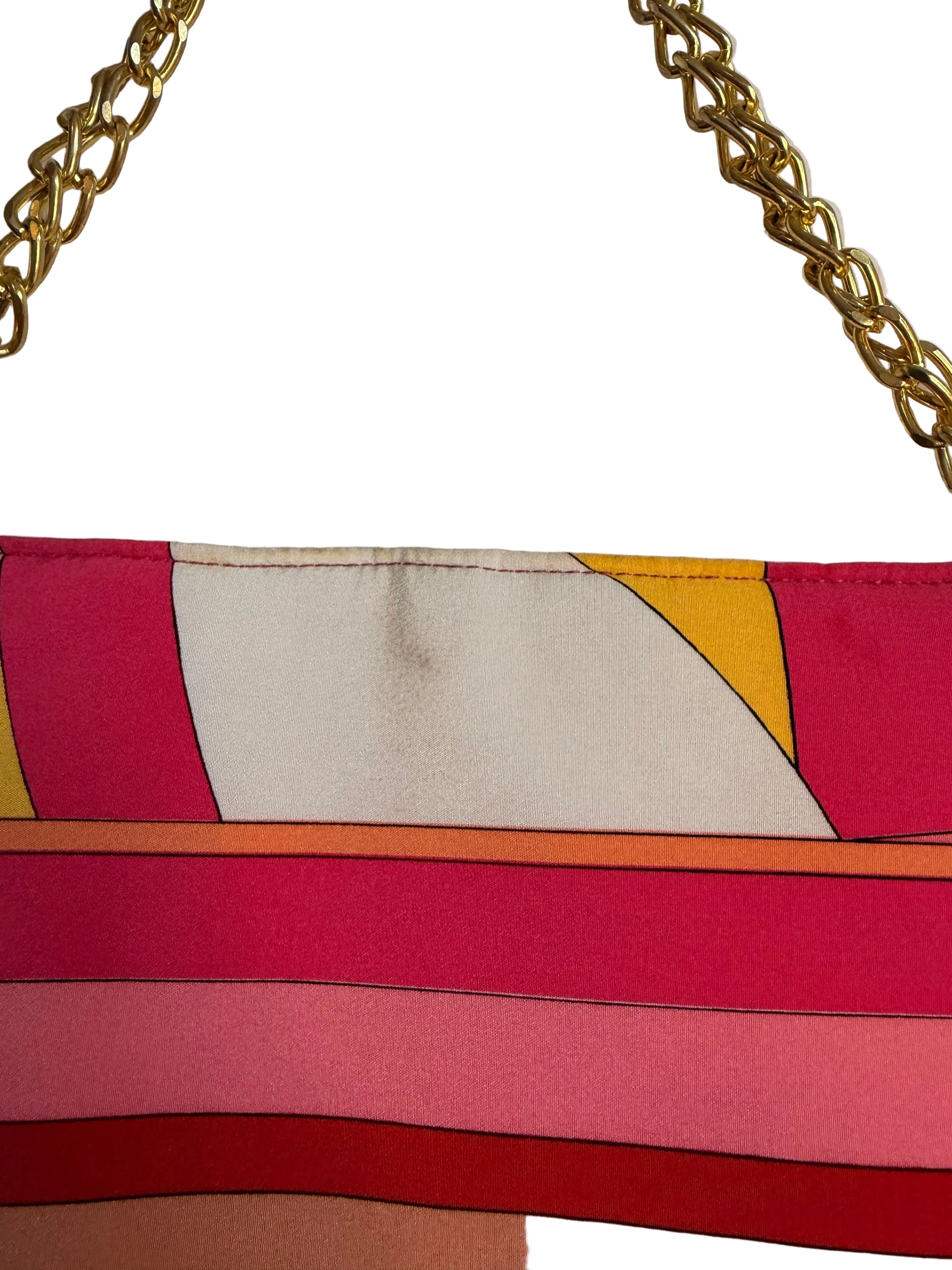 Colorful vintage printed shoulder bag