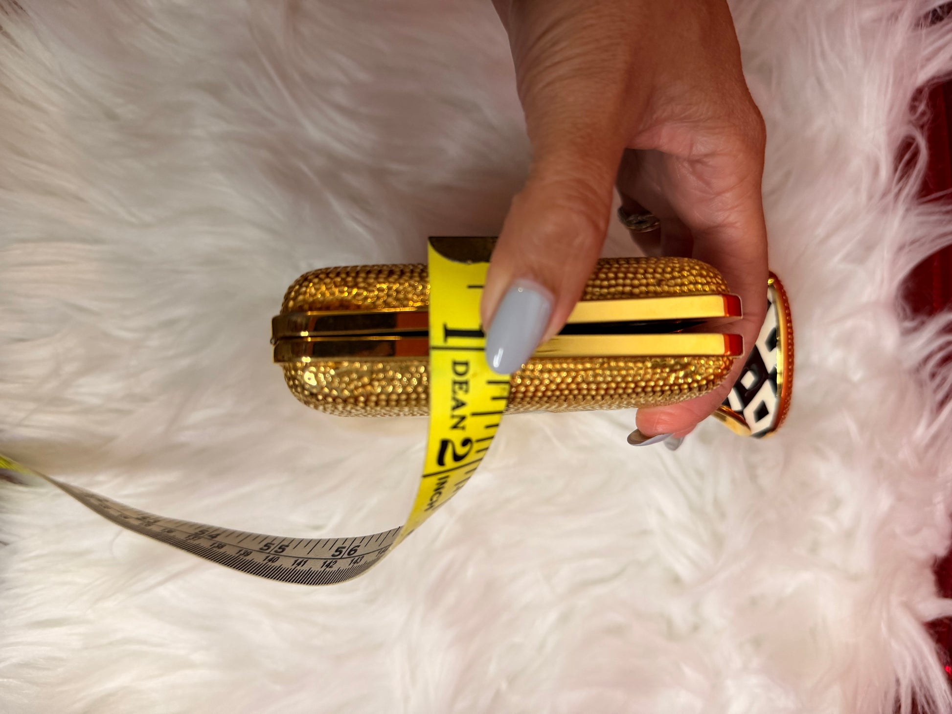 Tom Ford Gold Ring Clutch – Vintage Designer Statement Evening Bag | Luxury Secondhand Tom Ford Handbag