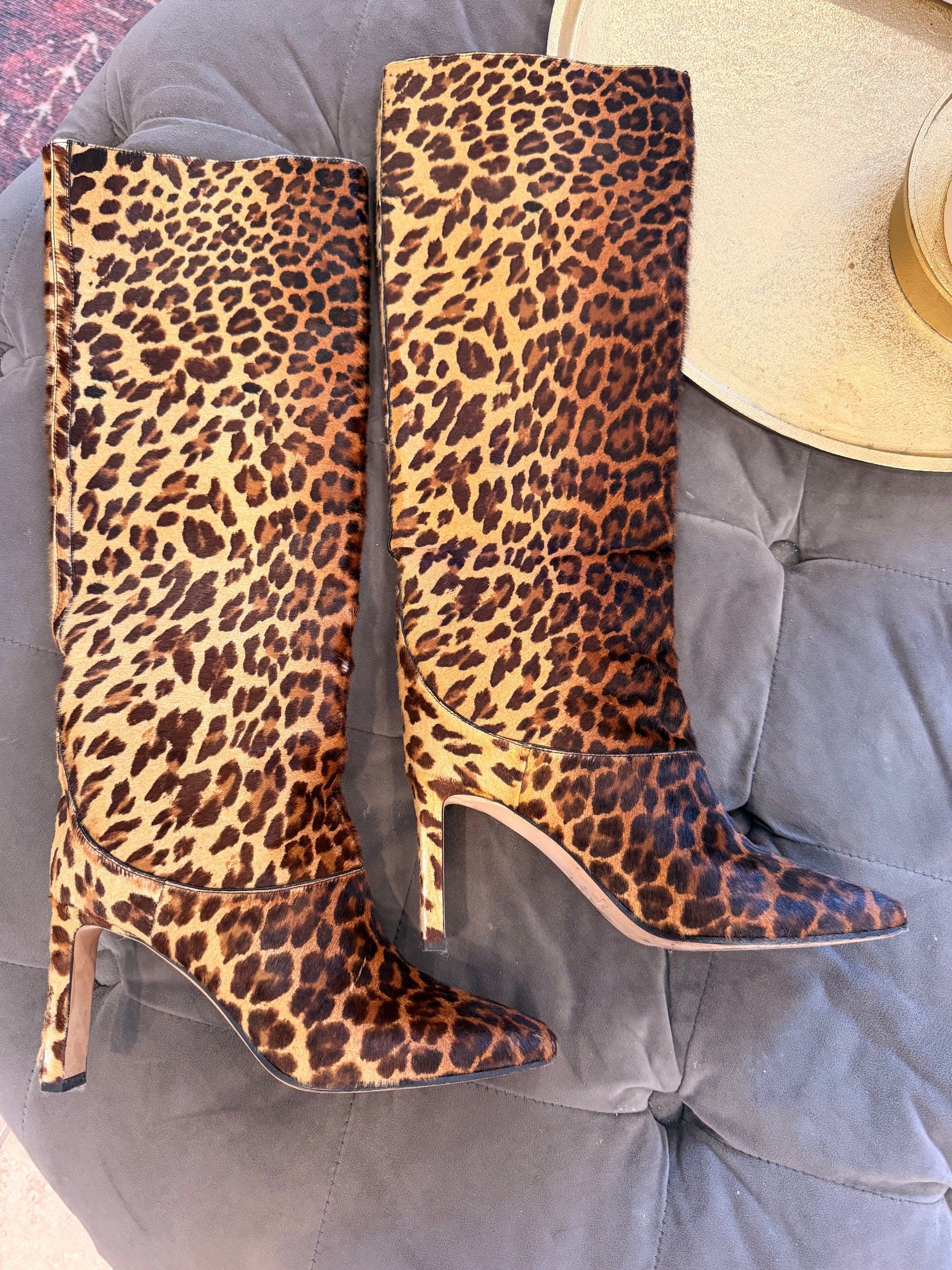 Jimmy Choo Ponyhair leopard boots