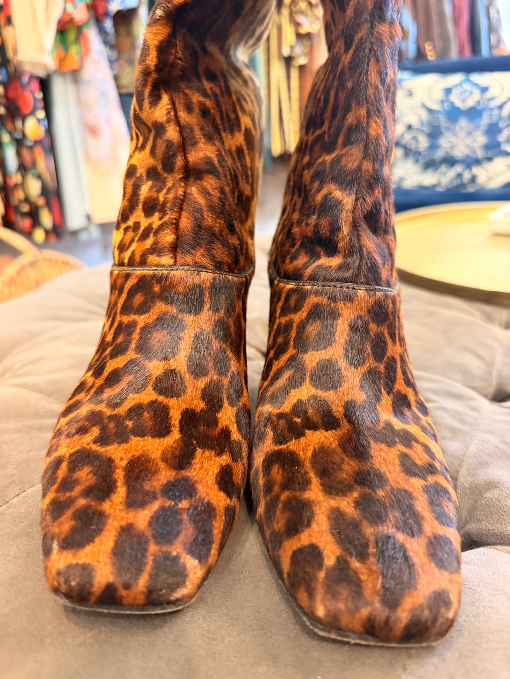 Jimmy Choo Ponyhair leopard boots