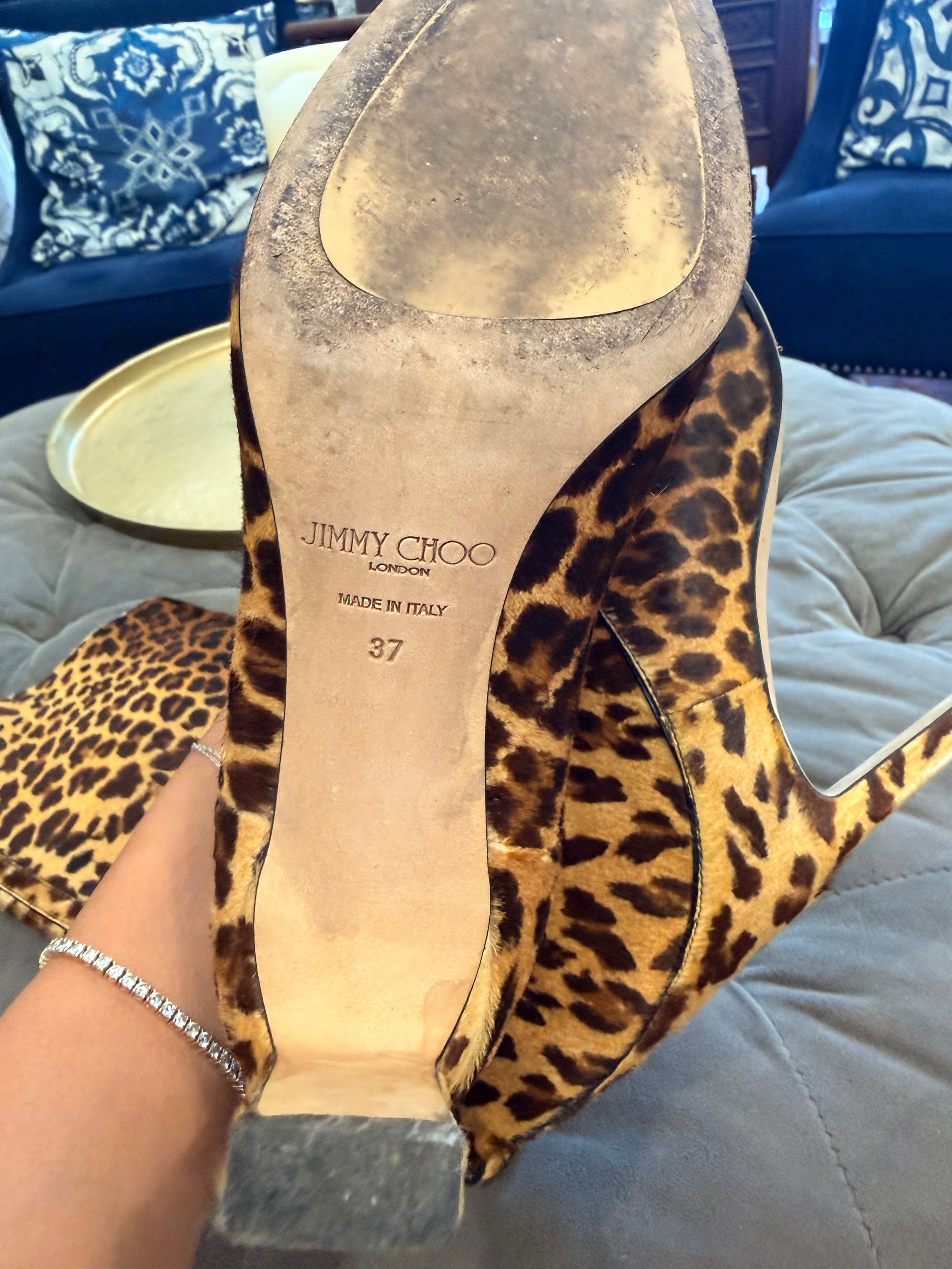 Jimmy Choo Ponyhair leopard boots