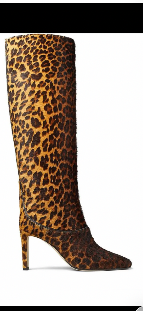 Jimmy Choo Ponyhair leopard boots