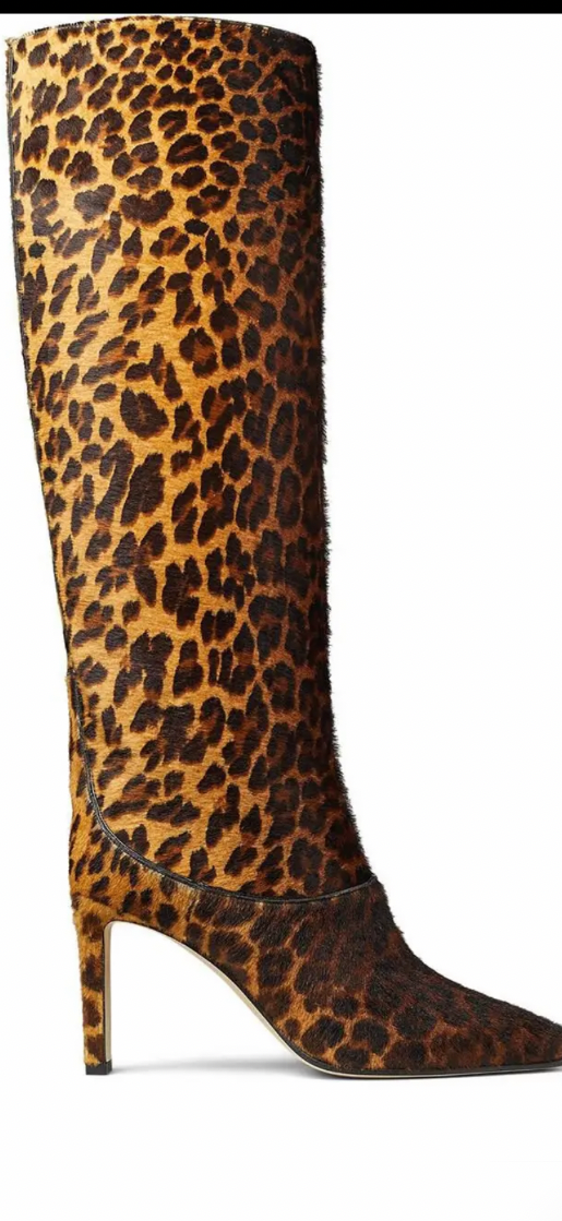 Jimmy Choo Ponyhair leopard boots