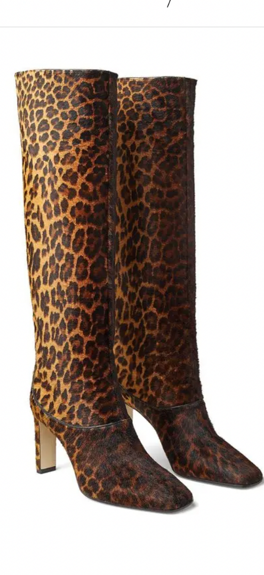 Jimmy Choo Ponyhair leopard boots