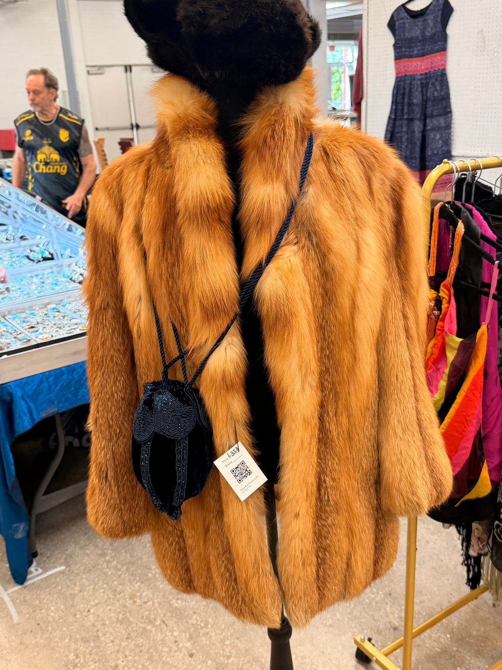 Vintage Red Fox Fur coat