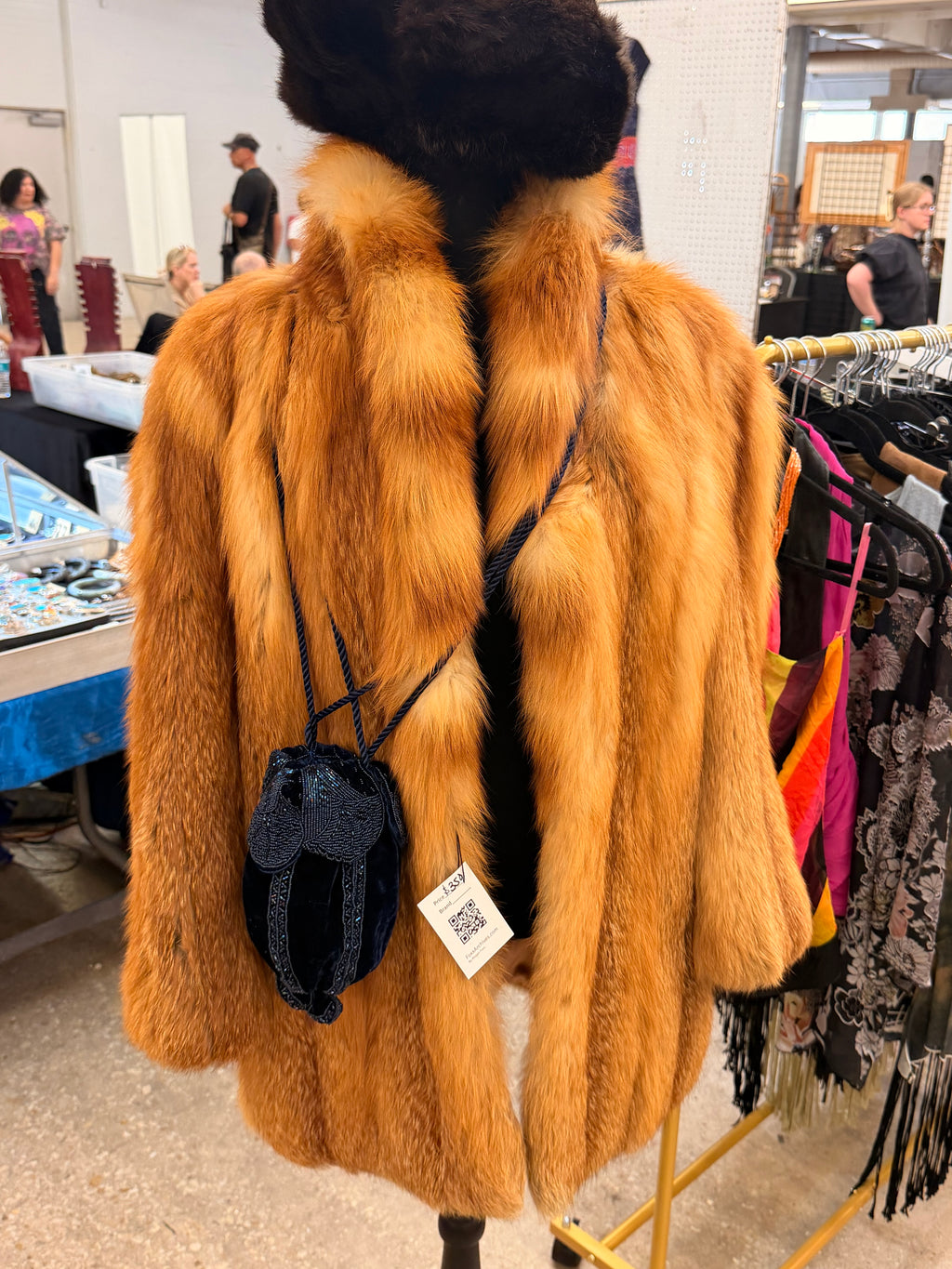 Vintage Red Fox Fur coat