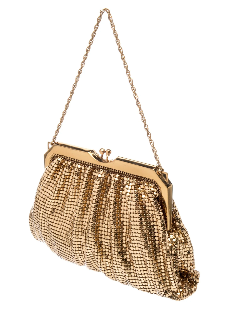 Whiting & Davis Gold Metal Evening Bag