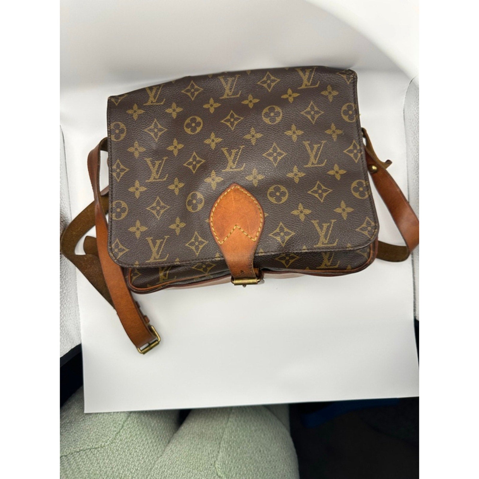 Women's Louis Vuitton Brown Monogram Canvas Musette Shoulder 1989 Bag
